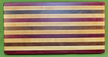 Board #956 Exotic Hardwood Edge Grain Cutting Board 22 1/4" x 11 1/2" x 1 1/2" - $84.99